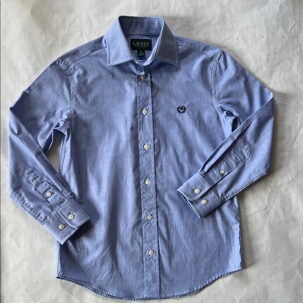 Boy’s Ralph Lauren Light Blue Button Down Shirt - Size 8
